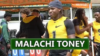 American Heritage 2025 WR Malachi Toney at Miami 7-on-7 Camp | Miami Commit