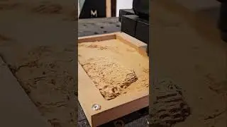Need a break? Check out our #milling map of Lake Leman #woodworking #cnc