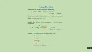 (11.1) Linear shooting method: MatLab code + download link.