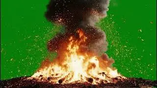 Realistic Fire Green Screen 4K Effects: Free Download for Explosive Scenes