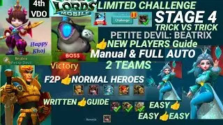 Petite Devil limited challenge stage 4|Lords mobile: trick vs trick stage 4|Lords mobile beatrix