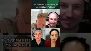 TCS community question #1 automation metrics