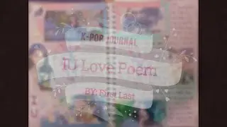 K-pop journal #1- IU Love Poem