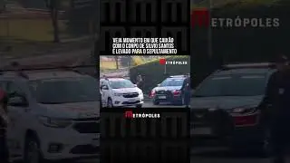 Veja momento em que caixão com o corpo de Silvio Santos é levado para o sepultamento