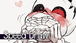 【Undertale】Horrortale Sans Munch - Speed Draw【SAI + PS】