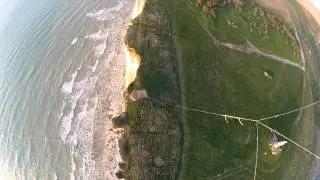 GoPro,Notre Dame de la Falaise, Mers-les-bains, vidéo par cerf-volant