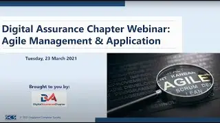 Digital Assurance Chapter Webinar: Agile Management & Application