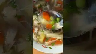 Суп из молодого горошка 