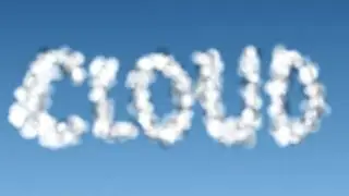 Cloud text effect in GIMP