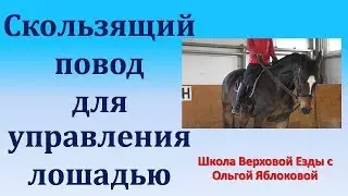СКОЛЬЗЯЩИЙ ПОВОД ДЛЯ УПРАВЛЕНИЯ ЛОШАДЬЮ