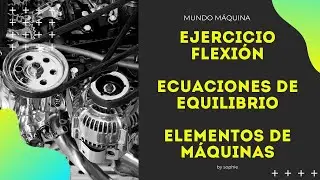 Ejercicio FLEXIÓN | DIAGRAMA DE CUERPO LIBRE | Parte 1 | Elementos de Máquinas