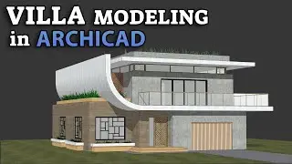 Villa Facade in Archicad Tutorial