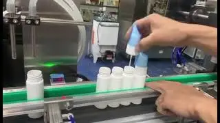 Tabletop automatic aerosol bottle filling capping line