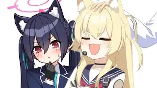 average cat vs fox debate (blue archive)