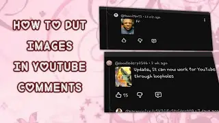 HOW TO PUT IMAGES IN YOUTUBE COMMENTS!(2026)
