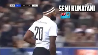 Semi Kunatani First touch of the ball leads to a penalty!