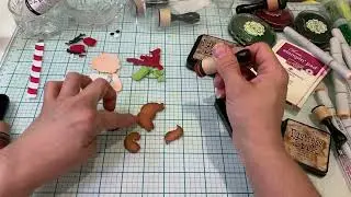 SVG Paper Piecing Process on Girl Letters to Santa