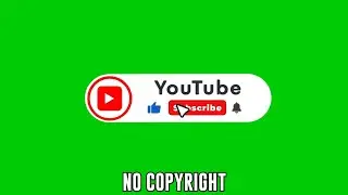 top 5 subscribe animation green screen || subscribe button green screen