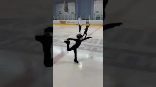 Анна Кобзева, спираль "Колечко", СФК "Вершина". 3 года 9 мес. Готовимся к первому старту в сезоне