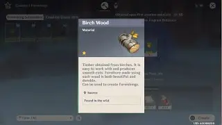 Birch Wood | Genshin Impact | Material Find