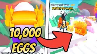 I Opened 10,000 GREEK Eggs And GOT THIS In Arm Wrestle Simulator