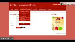 PHP and MySQL Project on Gift Shop Management System