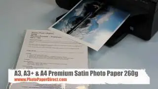 A3, A3+ and A4 Premium Satin Photo Paper 260g