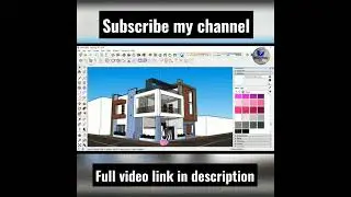 SKETCHUP IT | Home Exterior Design Sketchup pro 2021+V-Ray 5 |Sketchup tutorial V-Ray  render 