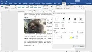Image next to text (freely place and precisely position the graphic) – Word tutorial
