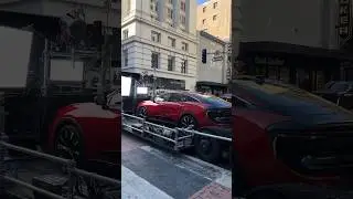 A car commercial BTS
