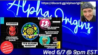 Wen Whitelist? Game night line up for Alpha Origins-Lava Heads, Crazyskullz, & Blockchain Brawlers