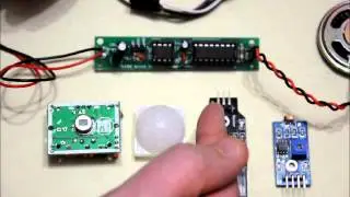 INTRUDER ALERT DIY electronics kit with options: Slot sensor / motion sensor / light sensor