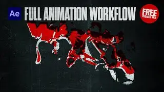 Grunge Liquid Warp Text | After Effects Animation Workflow