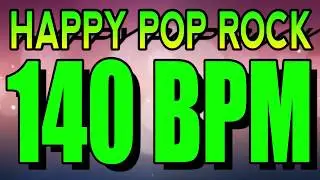 140 BPM - Happy Pop Rock 1 - 4/4 Drum Track - Metronome - Drum Beat
