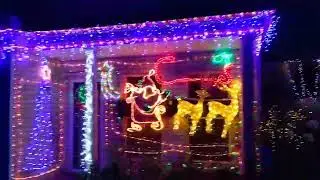 Santa & Reindeer - Moving Mechanical Christmas Lights 2022. - Sydney, Australia - By NAZ