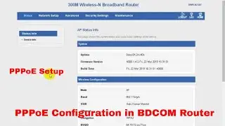 PPPoE Configuration in BDCOM Router 