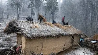 The Real lifestyle in Nepali Village During rainy days I All seasons best Complection Video in rainy