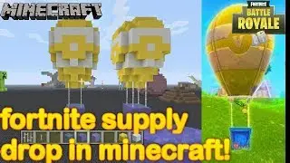 Minecraft - How to make a Fortnite supply drop!