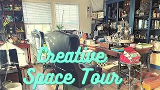Craft room 2.0 Creative Space tour. #craftroom #junkjournal #scrapbooking #diy #collector