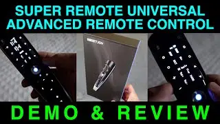 BestJoy SuperRemote Universal Remote Control IR Bluetooth RF Backlit Review Harmony Replacement
