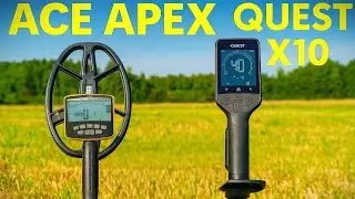 Garrett Ace Apex и Quest x10 тест металлоискателей на полигоне