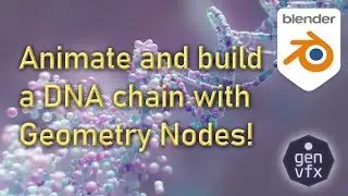 Tutorial: Building and Animating a DNA Helix in Geometry nodes!