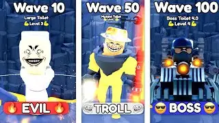 EVERY TOILET VS ENDLESS MODE (Toilet Tower Defense)