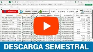 Descarga y reporte de facturas de varios meses o semestral SRI 2024