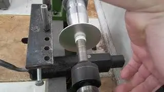 On a lathe for wood, metal stamping. Long, but cheap and cheerful! :)
