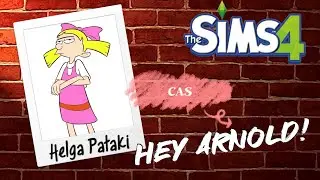 The Sims 4:CAS Helga Pataki/Создание персонажа из мультсериала 