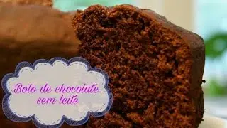 BOLO DE CHOCOLATE  FEITO COM ÁGUA E SEM MARGARINA | APLV | Catharina Araújo
