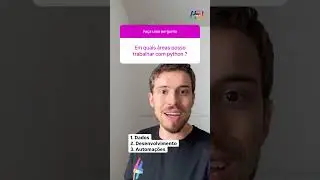 Em quais áreas posso trabalhar com Python? | #shorts