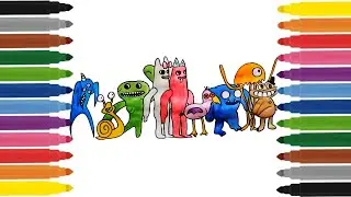 Как НАРИСОВАТЬ Персонажей из Игры Garten of Banban / How to DRAW Garten of Banban Game Characters