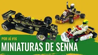 POR AÍ #16: MINIATURAS de Ayrton SENNA, do kart à F1